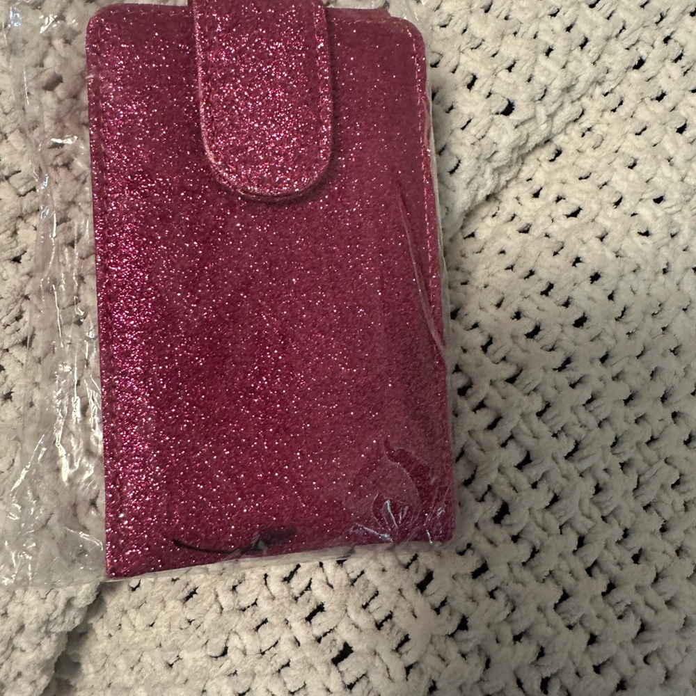 Sparkly Pink Makeup Organizer with Glitter Finish